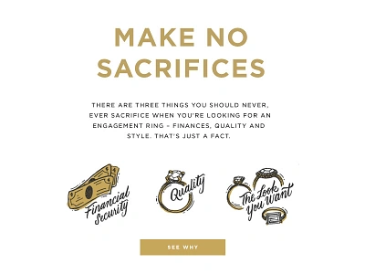 Email engagement illustration ring typography