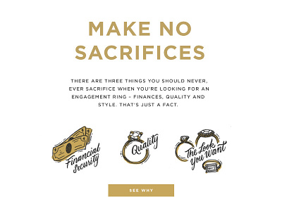 Email engagement illustration ring typography