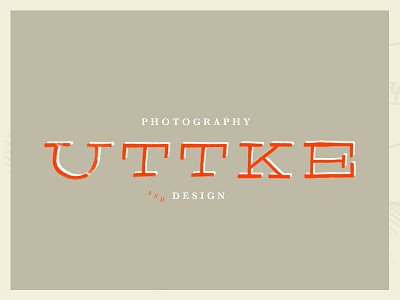 Uttke branding identity lettering