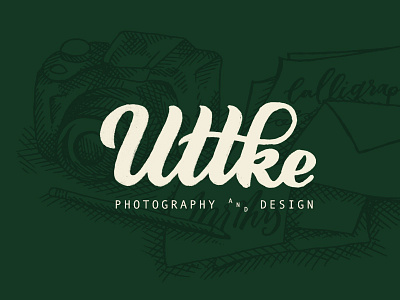 Uttke branding identity lettering