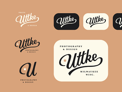 Uttke Logo pt. iii branding handlettering lettering logo script vintage