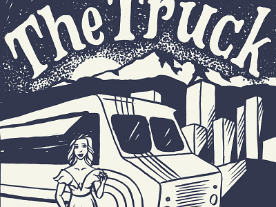 The Truck illustration vintage