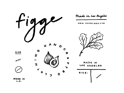 Figge branding identity illustration lettering