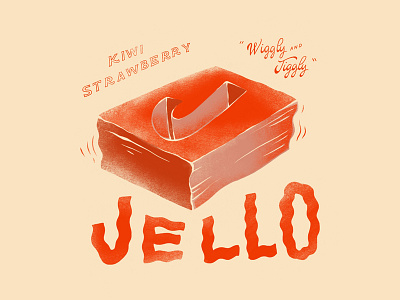 J illustration jello lettering