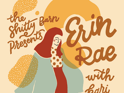 Erin Rae illustration lettering show poster