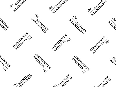 The Sunday Standard branding logotype skin care wordmark