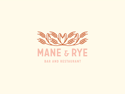 Mane and Rye branding diner identity illustration restuarant rye