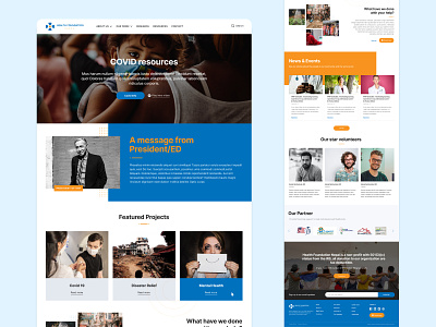 NGO Website Design homepage design landing page ngo website uiux web design