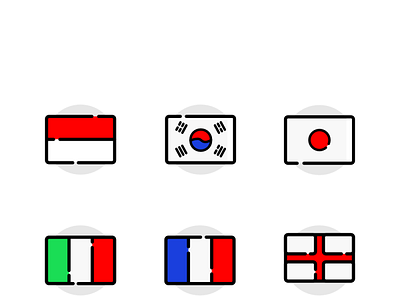 Flags graphic design icon ui