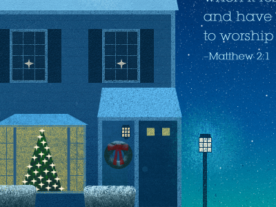 Christmas e-Greeting 2010 blue card christmas greeting illustration snow