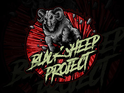 ANGRY SHEEP RUNNING angry branding darkart design graphic design illustration logo run sheep vector wall