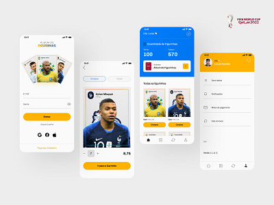 APP Sticker Album | World Cup 22 app concept cup cup 22 interface login ui world cup world cup 22