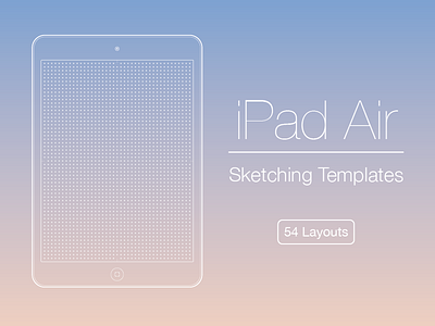 iPad Air Sketching Templates free freebie grid ipad ipad air ipad air 2 printable sketch sketches sketching template wireframe