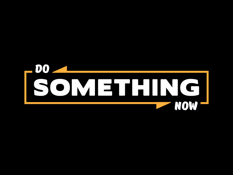 Do Something Now arrows box constraints free fonts logo quick