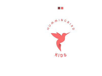 hummingbird branding hummingbird icon kids minimal