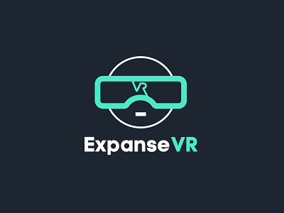 ExpanseVR branding design headset illustrator logo minimal vr