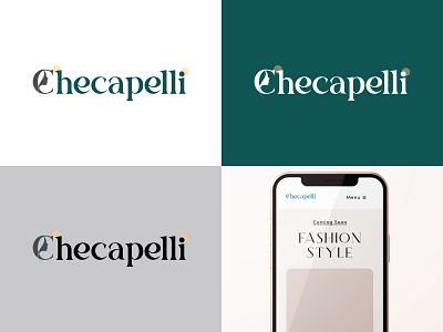 Checapelli - E-commerce Logo branding c design e commerce icon illustrator lady logo minimal vector