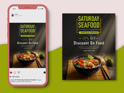 Instagram Food Banner banner design graphic design instagram photoshop restaurant