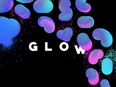 GLOW 3d art color design graphicdesign photoshop splash