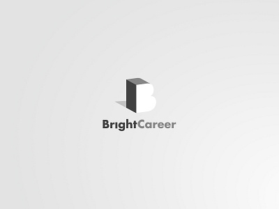 Bright Career branding careers design grayscale light logo mark