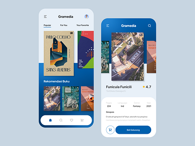 Unofficial Gramedia Book Store Mobile Apps book ui