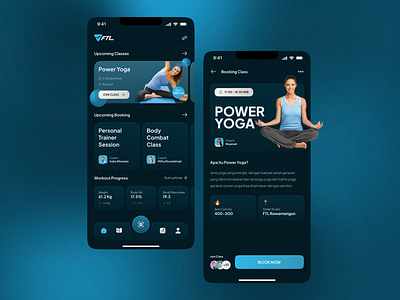 FTL Gym Mobile Apps fitness gym mobile apps sport sporty ui ux