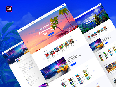 Online Game Store Website UI Template
