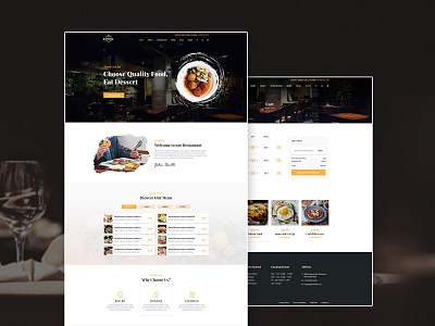 Smak - Restaurant PSD Template clean coffee design dessert food home hotel illustration landing page motel photoshop psd restaurant smak template ui uiux ux ui