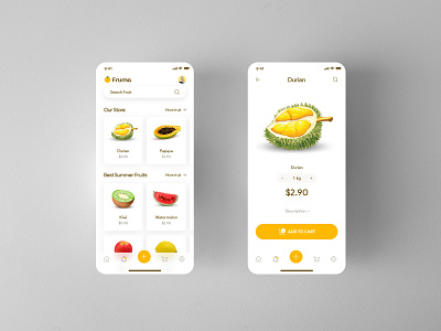 Fruma - Fruit Ecommerce App android app application apps buy delivery ecommerce food food app fruit fruma home ios mobile order ui uiux ux vegan vegetable