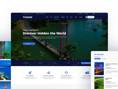 Shatabdi - Travel Agency Website Design 2022 beauty clean website discover expeditions fresh website psd shatabdi template tour tourism tourist travel travel agency ui uiux ux web website world