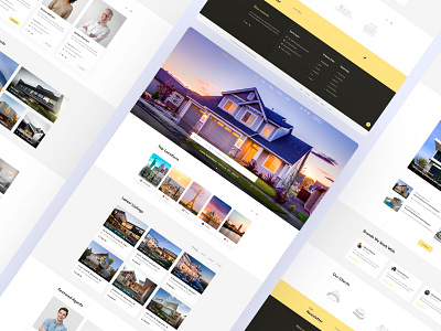 Mega Mansions Real Estate Website Design branding clean creative design home homepage design landing page design real estate real estate agency template ui uiux ux web website