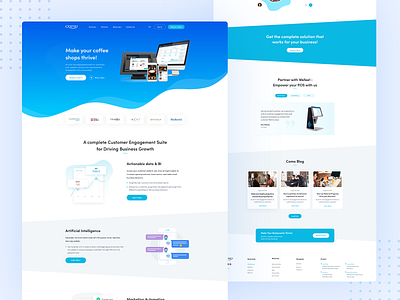 Como - Customer Engagement and Loyalty Solution Website 2022 clean como creative customer digital marketing agency engagement home landing page design marketing marketing agency nure alam ui ui design uiux ux design web design website