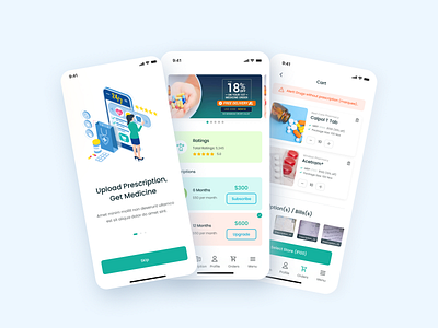 Meds Delivery - Pharmacy App Design app application creative delivery doctor drugs ios medicine medicine app patient pharma pharmaceutical pharmacy retailer template ui uiux ux