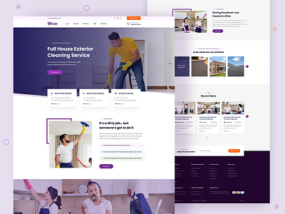 Purple Wellies - Cleaning Service Website