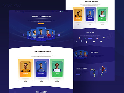 Unagi - Sports Website app championship cybersport design fantasy fantasyfootball fantasysports football game league mvp online sport sports startup ui ux