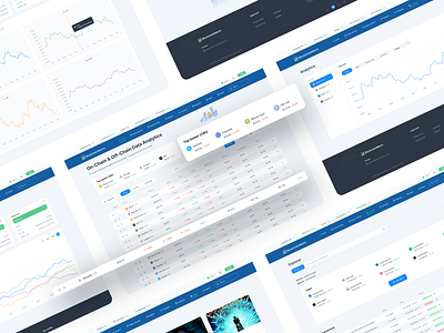 Blockchain Metrics - Trading Website best design best ui clean creative dashboard design management metrics online platform popular design startup trading trendy ui website