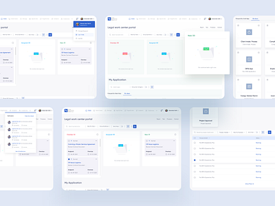 Legal Automation - Legal Work Center Web Portal best ui branding creative design legal automation management modern online platform popular design portal satrtup trendy ui uiux web design web portal website