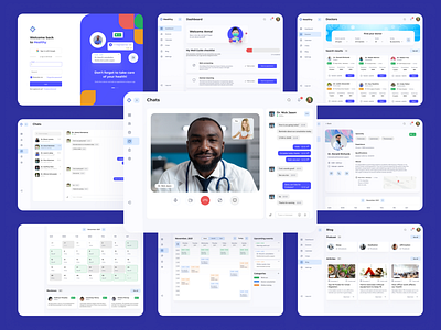 Healthy app crm dashboard doctor health ui ux webapp