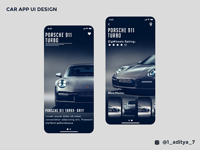 Car App U.I concept ui uidesign ux uiux