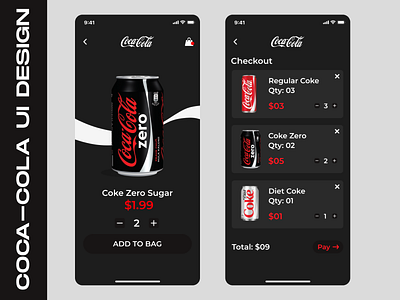 Coca-Cola U.I Design app app design app ui app ui ux app ux coca cola coca cola cocacola iphone iphone app iphone x iphonex ui uidesign uiux uiuxdesign ux uxdesign