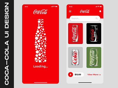 Coca-Cola App U.I Design app app design app ui app ui ux app ux coca cola coca cola cocacola iphone iphone app iphone x iphonex ui uidesign uiux uiuxdesign ux uxdesign