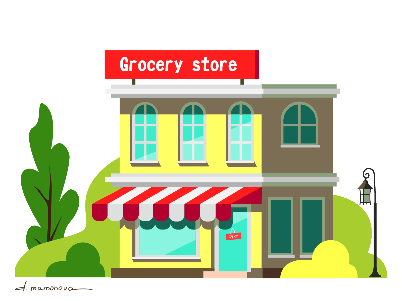 Grocery store by Daria Mamonova on Dribbble