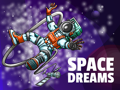Spase dreams design graphic design illustration illustrator space vector
