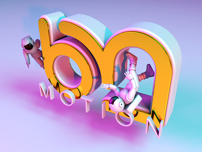 bm logo 3d 3d art cinema4d design illustration illustrator logo motion design
