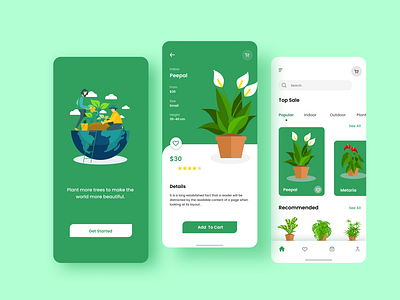 Plants Shopping app best design best shot clean shot design minimal mobile app mobile app design mobile ui onlineshop planshop plants shopping shopping app trees ui uidesign uiuxdesign ux