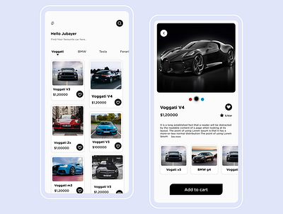 "Car Shop App " best design clean clean ui cleanshot minimal mobile app mobile app design mobile ui shopping shopping app uidesign uiux uiuxdesign