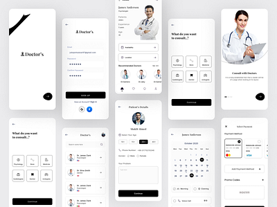 "Doctor Consultant Mobile App". best design best shot clean ui consultant doctor app doctor appointment doctors app medical app medical care minimal mobile app mobile app design mobile ui uidesign uiuxdesign