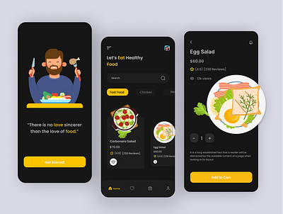 Food App best design best shot figma food food app illustration minimal mobile app mobile app design mobile ui online food order online shopping restaurant app shopping app ui trends uidesign uiux uiuxdesign