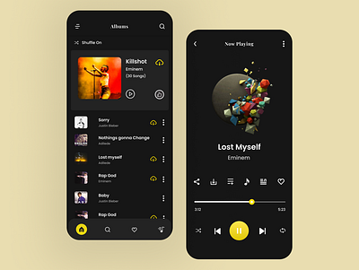 Music App best design best shot illustration minimal mobile app mobile app design music music app music player uidesign uiux uiuxdesign