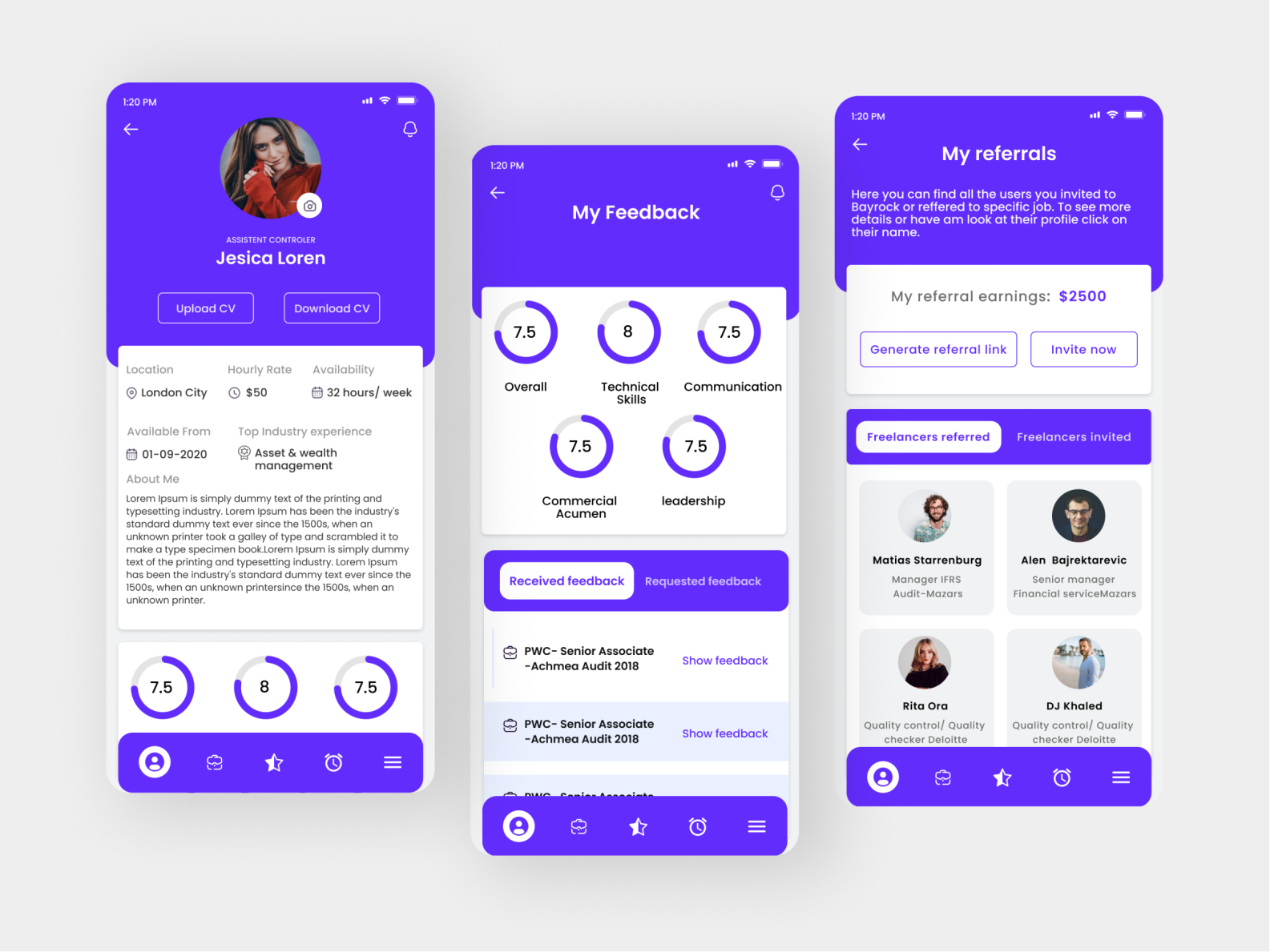 Freelance Services Marketplace App by jubayer ahmed on Dribbble